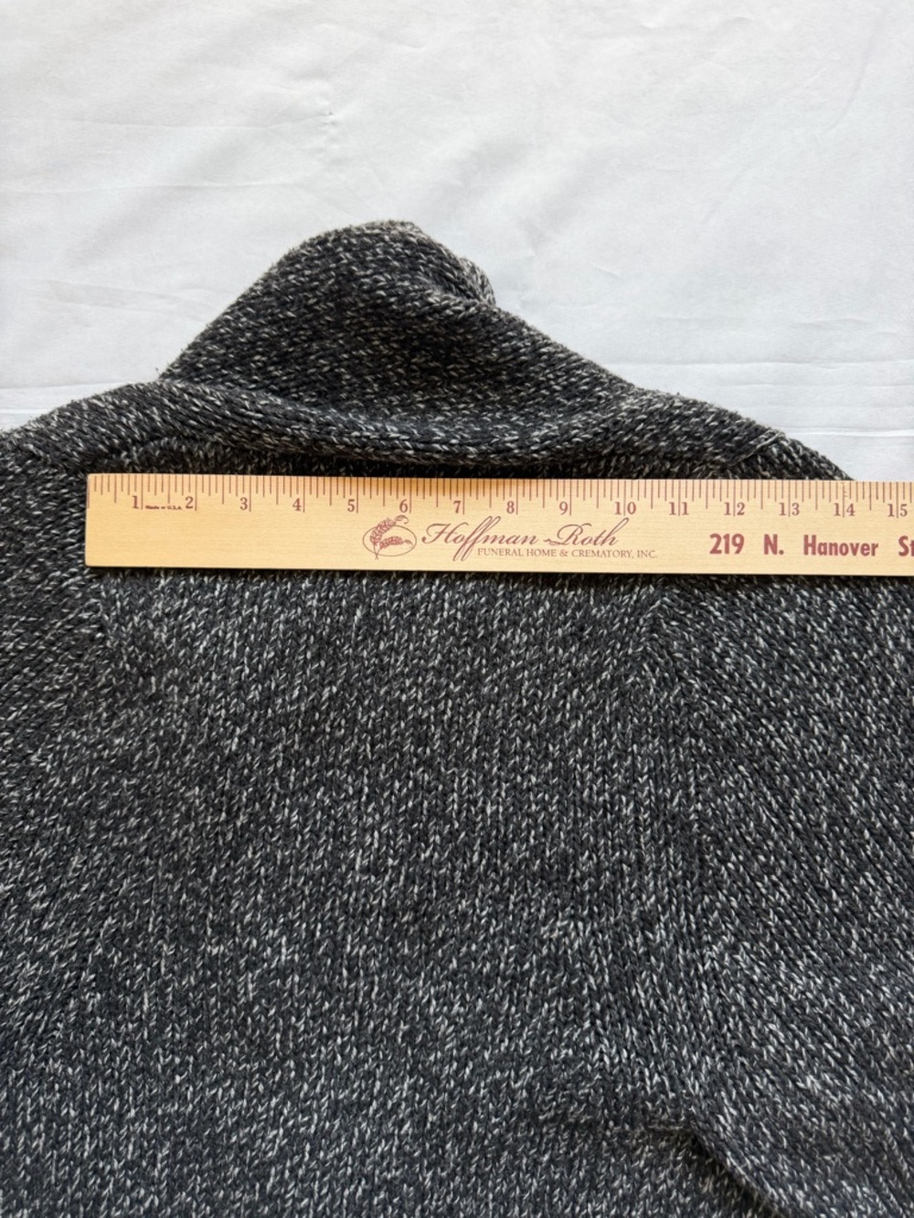 Theory Marled Knit Cardigan Short Sleeve Gray Cozy Lagenlook S/P - Picture 8 of 10